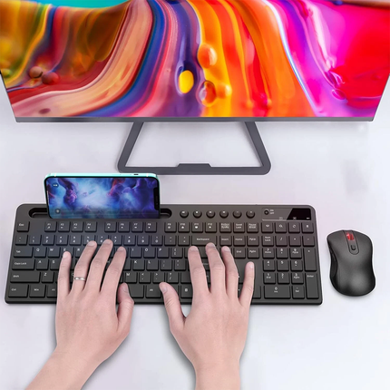 Wireless keyboard and mouse combo set for office use
