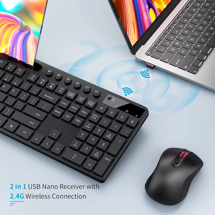 Wireless keyboard and mouse combo set for office use