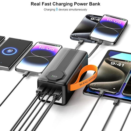 Large Capacity Bank Power Portable Fast Charger Battery 4 USB Phone Heavy Duty - Image 4