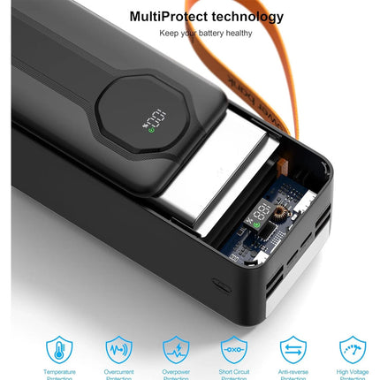 Large Capacity Bank Power Portable Fast Charger Battery 4 USB Phone Heavy Duty - Image 6