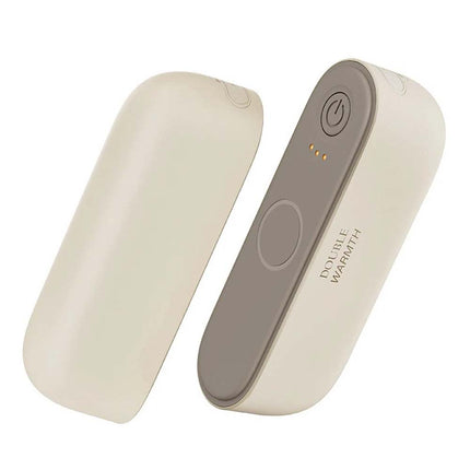 Magnetic Hand Warmer Usb Charging Split Self Heating Hand Warmer Rechargeable milky white - Image 1