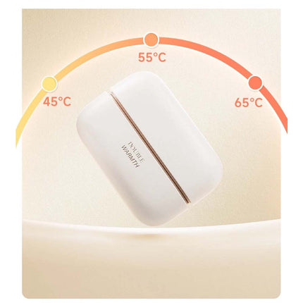Magnetic Hand Warmer Usb Charging Split Self Heating Hand Warmer Rechargeable milky white - Image 2