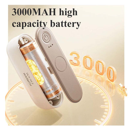 Magnetic Hand Warmer Usb Charging Split Self Heating Hand Warmer Rechargeable milky white - Image 3