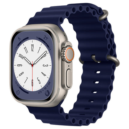 Apple Watch Ocean Band IWatch Ultra Series 8 7 6 5 SE 38 40 44 41 42 45 49mm Midnight Blue
