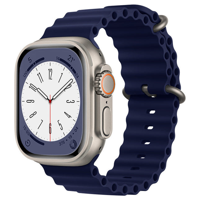 Apple Watch Ocean Band IWatch Ultra Series 8 7 6 5 SE 38 40 44 41 42 45 49mm Midnight Blue