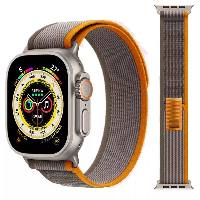 Orange/Grey/Olive Trail Loop For Apple Watch Band Strap IWatch Series 10 SE 9 8 7 6 38/40/41mm Ultra