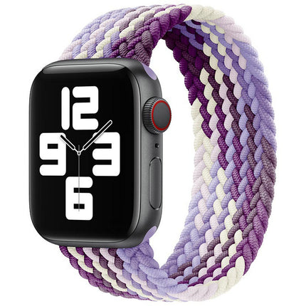 Nylon Elastic Band For Apple Watch Band 38/40/41mm  S10 42mm Purple