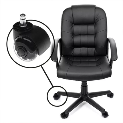 5pcs Rollerblade Office Desk Chair Wheels Replacement Rolling Caster Grip Ring