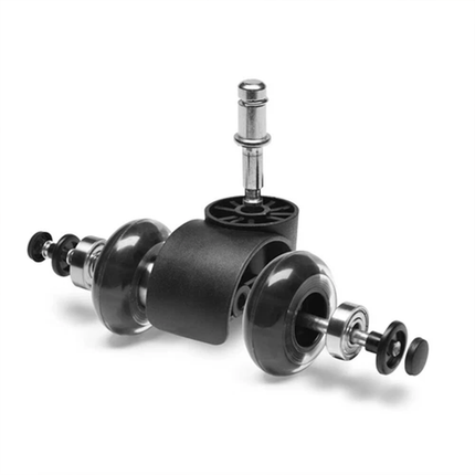 5pcs Rollerblade Office Desk Chair Wheels Replacement Rolling Caster Grip Ring