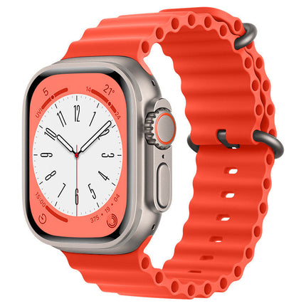 Apple Watch Ocean Band IWatch Ultra Series 8 7 6 5 SE 38 40 44 41 42 45 49mm Red