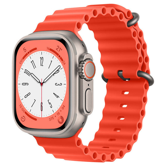 Apple Watch Ocean Band IWatch Ultra Series 8 7 6 5 SE 38 40 44 41 42 45 49mm Red