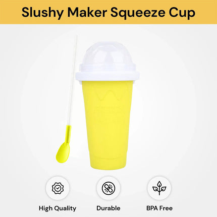 Yellow Slushie Maker Cup Quick Freeze Magic Squeeze Cup Milkshake Cup Ice Cream Maker (Copy)