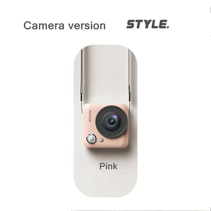 Pink Neck Fan Bladeless Hanging Air Cooler USB Rechargeable Portable Personal