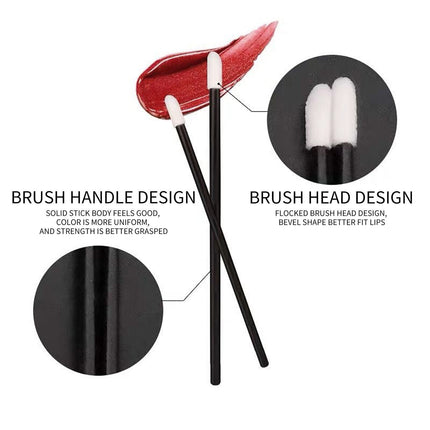 200Pcs Lip Gloss Brush Disposable Wands Lipstick Eyelash Extension Removal