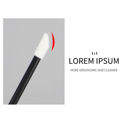 200Pcs Lip Gloss Brush Disposable Wands Lipstick Eyelash Extension Removal