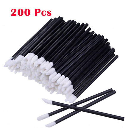 200Pcs Lip Gloss Brush Disposable Wands Lipstick Eyelash Extension Removal