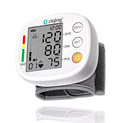 High Accuracy Wrist Blood Pressure Monitor Automatic Digital Heart Rate Monitor