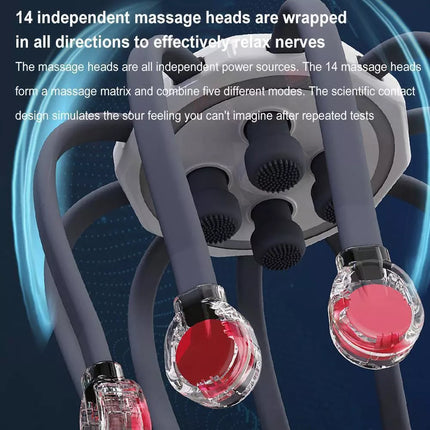 Electric Octopus Claw Scalp Head Scratcher Relief Massager Hands Therapeutic