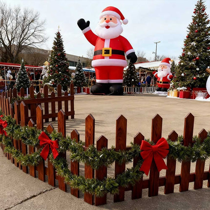 28Pcs Christmas Tree Fence DIY Gate Fence Picket Panels Border Xmas Decoration