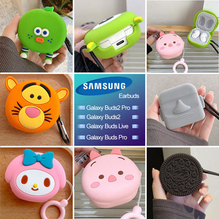 Samsung Galaxy Buds2 Pro, Buds, Pro, Live Silicone Protective Cover Case Samsung Galaxy Buds 2 Live Pro Earbuds Cartoon Eye