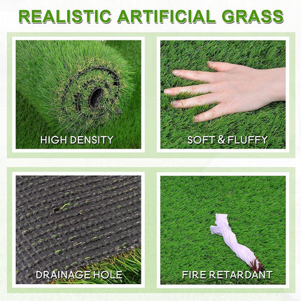 Artificial Grass 15mm 30mm Synthetic Fake Lawn 5 SQM Turf Plastic Plant Mat