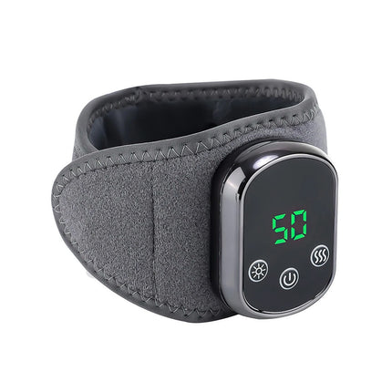 USB Rechargeable Heated Wrist Massager with Vibration Hand Brace for Pain Relief