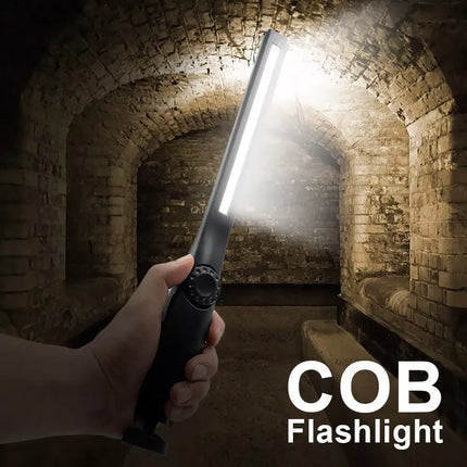 2pcs USB Rechargeable LED COB Work Inspection Light Magnetic Repair Lamp w Hook