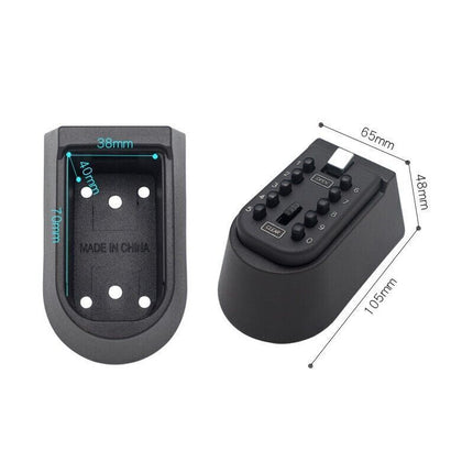 Outdoor Wall Mount Spare Key Safe Box Lock Holder Water Weather Proof