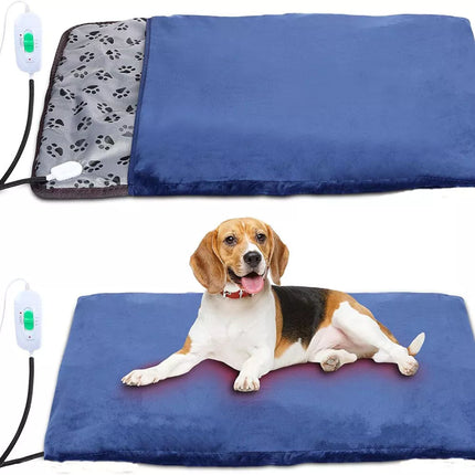 Pet Dog Cat Bunny Electric Heat Heated Heating Heater Pad Mat Blanket Bed