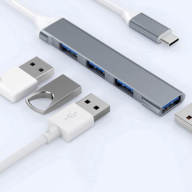 4In1 Multi Port Type C USB 3.0 Hub Adapter Cable Type-c For Macbook Ipad Laptop