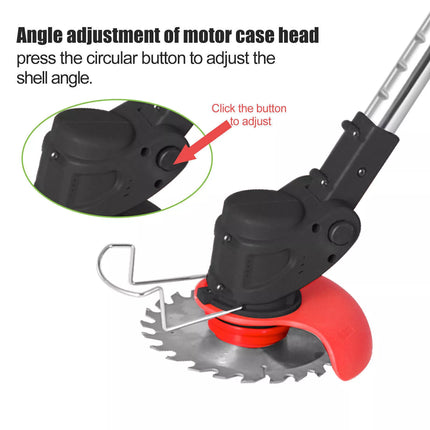 Cordless Electric Grass String Trimmer Lawn Cutter Brush Mower Whipper Snipper