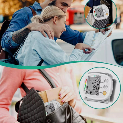 High Accuracy Wrist Blood Pressure Monitor Automatic Digital Heart Rate Monitor