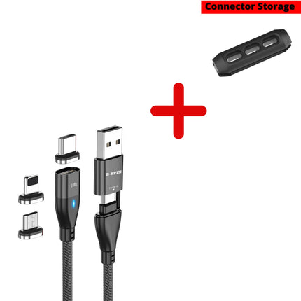 USB Type C Dual Magnetic Fast Charging Cable 100w PD Charger for iPhone android