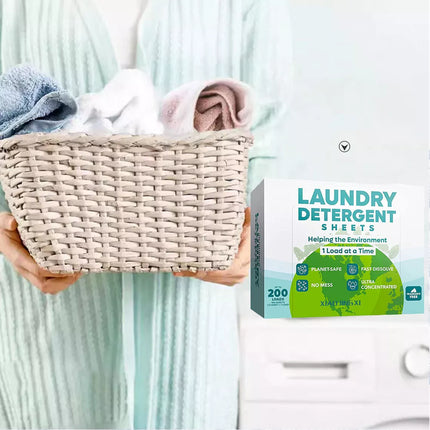 100 Sheets Laundry Detergent Eco-friendly Ultra Concentrated Washing Sheet