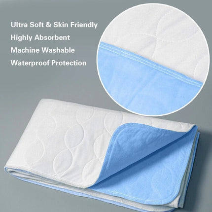 2X Reusable Washable Underpads Bed Pads Hospital Grade Incontinence 34"x36"