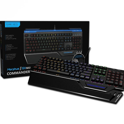 Mechanical Gaming Keyboard With 2 USB HUB Wired RGB Ergonomic Design LED PC MAC