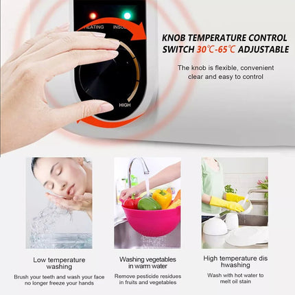 Portable Electric Mini 10L Hot Water System Heater 1500W Instant Under Sink Tap