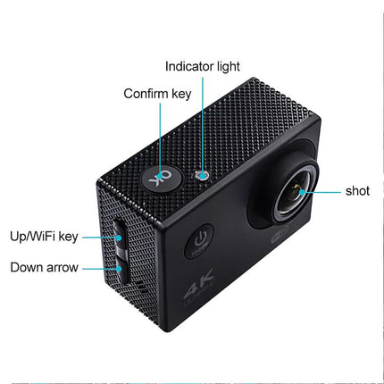 4K 2'' Ultra HD 1080P Sport WiFi 16MP Cam Action Camera DV Video Recorder Go Pro