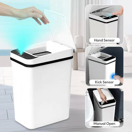 12L Rectangle Kitchen Automatic Dust Sensor Bin Smart Touchless Waste Trash