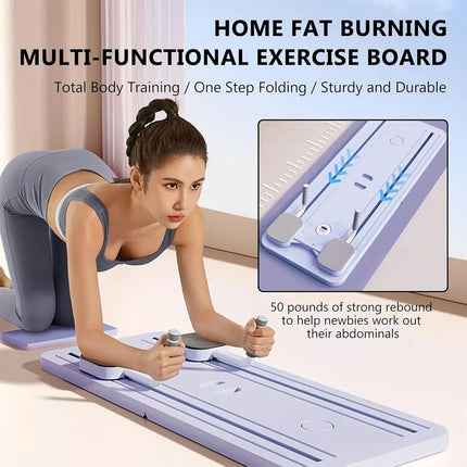 Purple Abdominal Exercise Board Push Up Board Pilates Reformer Set Fitness Equipment