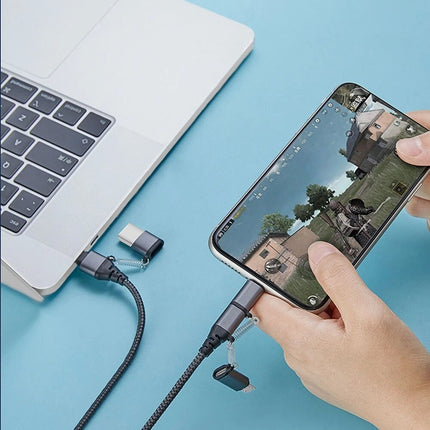 All in one USB Charging Cable Typc C Micro Data Charger Cable iPhone Samsung