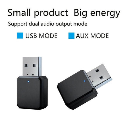 2in1 USB Bluetooth5.0 Transmitter Receiver Audio Adapter AUX 3.5mm TV PC Speaker