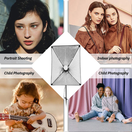 Photography Softbox Continuous Lighting Light Stand Studio Kit