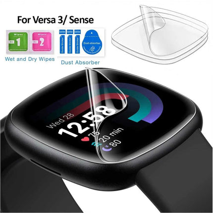 3PCS For Fitbit Versa Watch Screen Protector Versa 2 3 4 Sense 2 Hydrogel Film