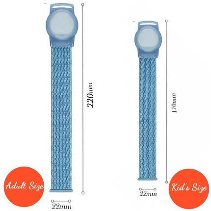 3Packs Apple AirTag Case Wristband Protective Cover Nylon Blue And Black