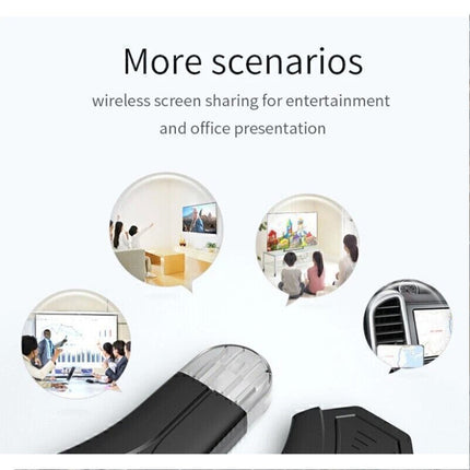 Wireless WiFi HDMI-Compatible Display TV Dongle Receiver Adapter Miracast DLNA