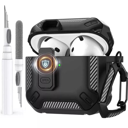 Black For Apple Airpods 3 Case Cover 3rd Generation Noise Cancellation With Clean Pen