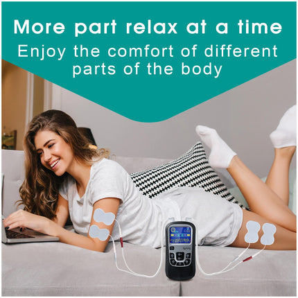 TENS EMS Machine Muscle Stimulation Electronic Digital Back Massager Pain Relief
