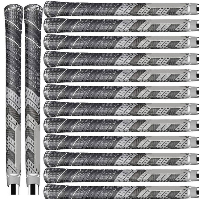 13PCS Full Set Golf MCC Plus Golf Club Grips Anti-Slip Standard Size Grey