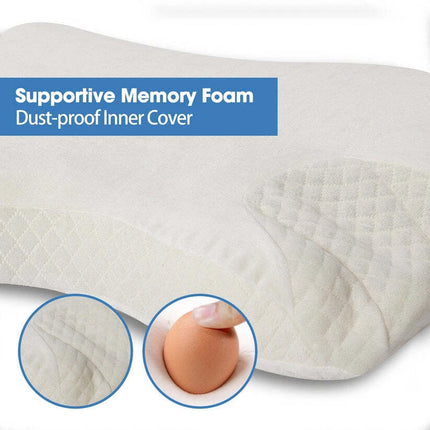 Contour Sleep Therapy Memory Foam Pillow Side Sleepers Removable Cover